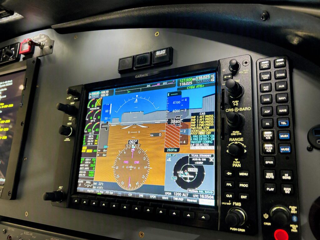 G1000 Installation in DHC-6-400 series Left hand view